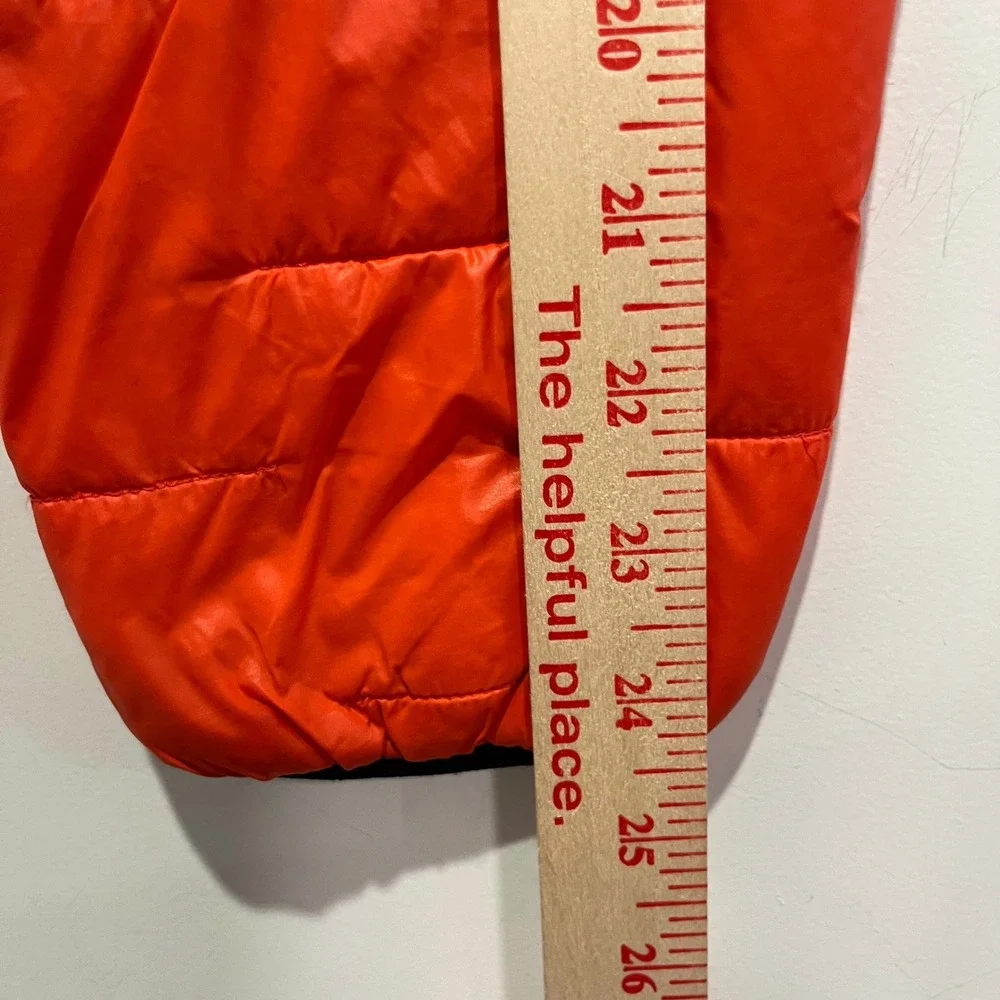 Helly Hansen Lifaloft Insulated Puffer Jacket Orange Mens Small Full Zip Coat